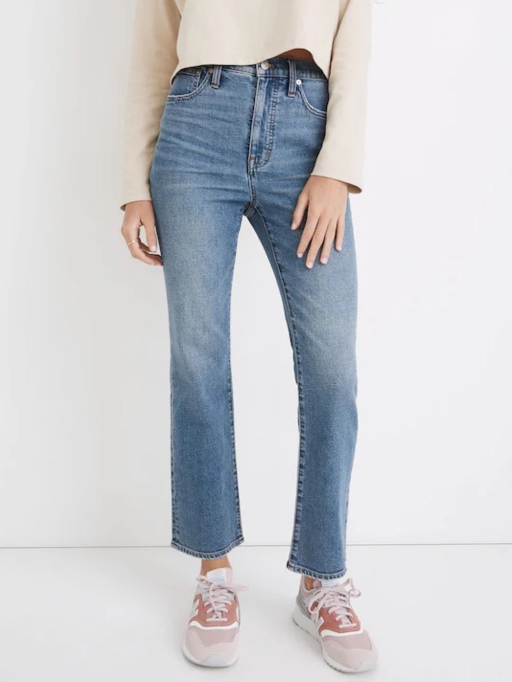 Madewell Slim Demi-Boot Jeans in Enright Wash 26 TALL